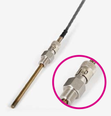 Temperature sensors with bayonet