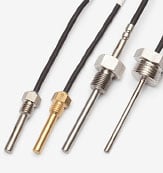 Temperature sensors with a thread